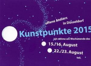 Einladungskarte Kunstpunkte 2015