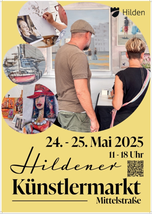 Plakat Hildener Künstlermarkt Christine Berlinson-Eßer