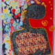 Mitra Zarif-Kayvan- CORONA II-Acryl_Collage auf Leinwand-