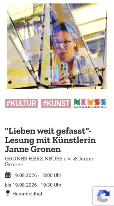Janne Gronen Lesung 19.8.2026
