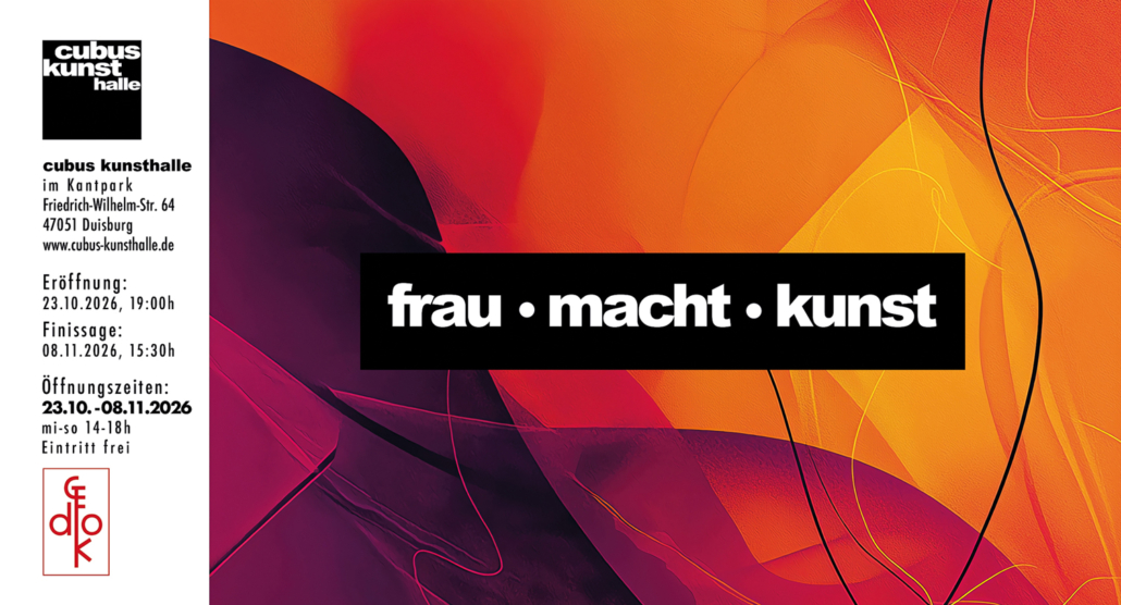 frau macht kunst cubus Karte v