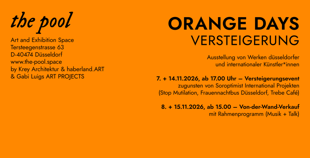 Einladung Orange Days Versteigerung Hanne Horn